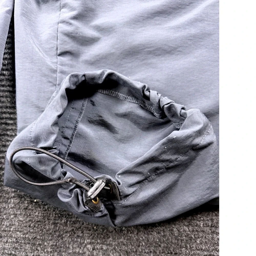 Flower of Life by Pleiadian Grey Nylon Convertible Cargo Pants Shorts Mens XL